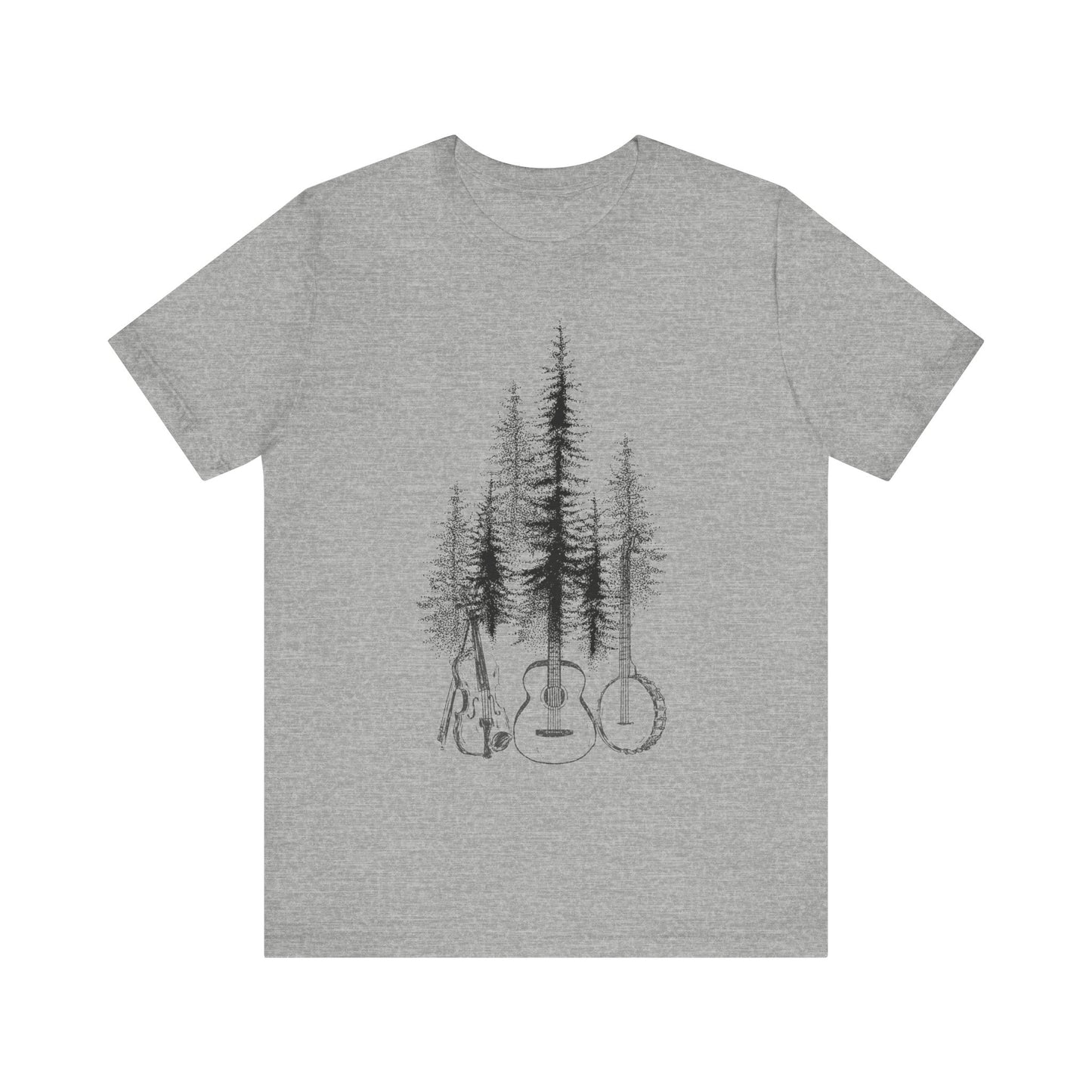 3 Instrument Tree Trunks Unisex Tee (Express Delivery Available)