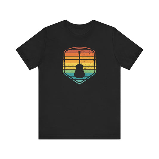 Rainbow Acoustic Emblem Unisex Tee (Express Delivery Available)